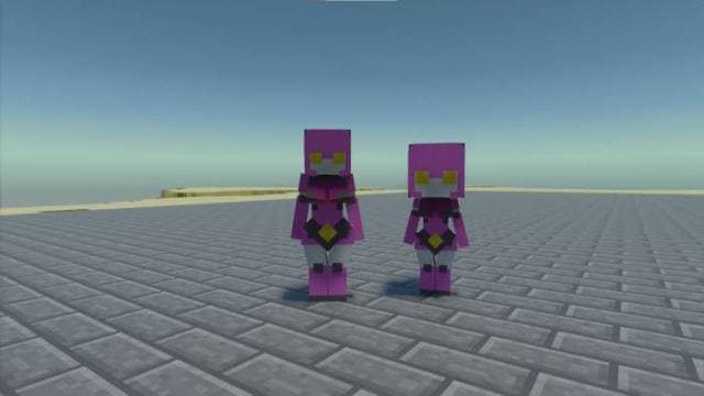 Пурпурные роботы-девочки