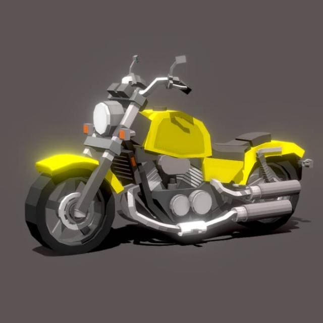 Желтый мотоцикл Хонда