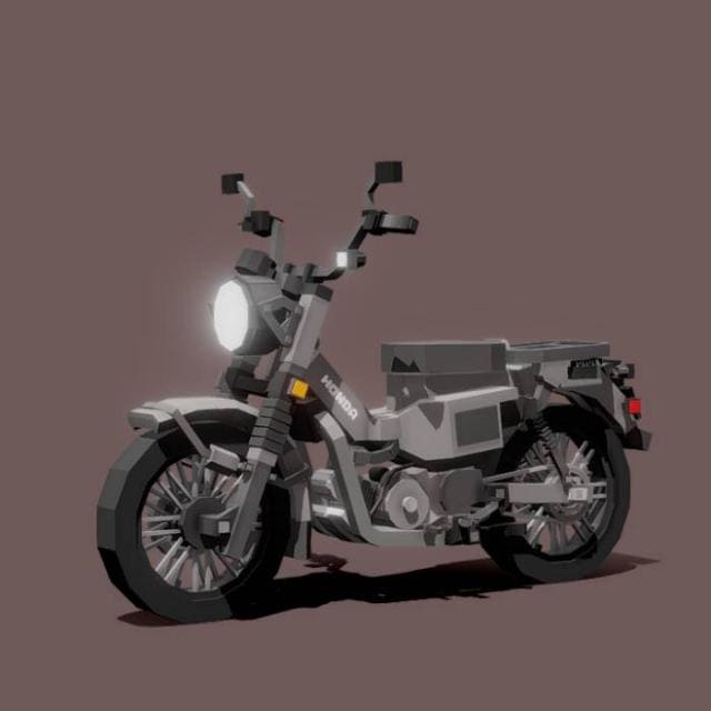 Серый мотоцикл Хонда