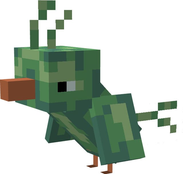 Зеленая птичка