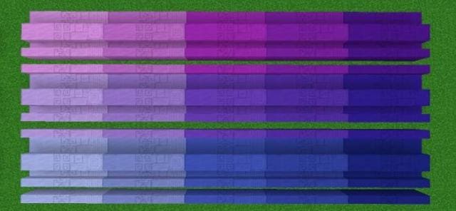 Фиолетовый спектр блоков