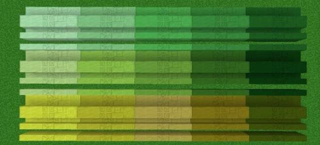 Зеленый спектр блоков