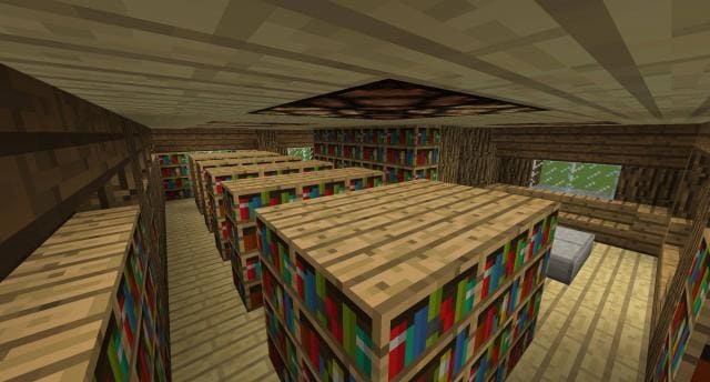 Маленькая библиотека вид внутри