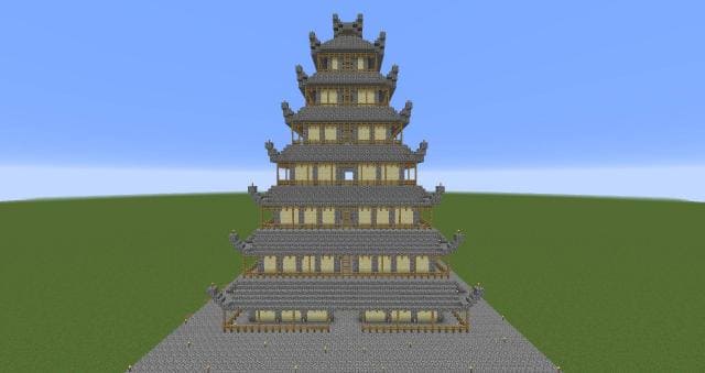 Азиатская башня вид спереди