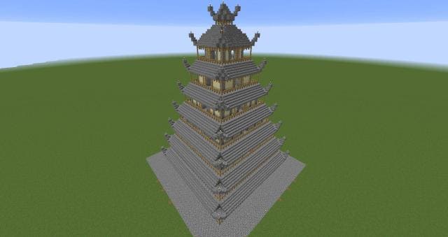 Азиатская башня вид сверху