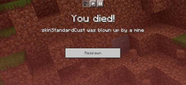 Экран смерти игрока