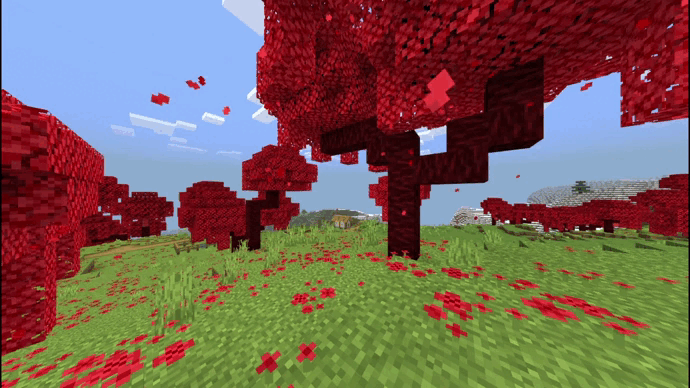 Красный вишневый биом