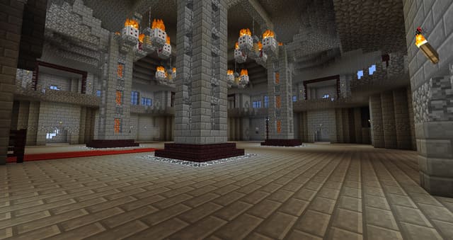 Огненный замок вид внутри 3