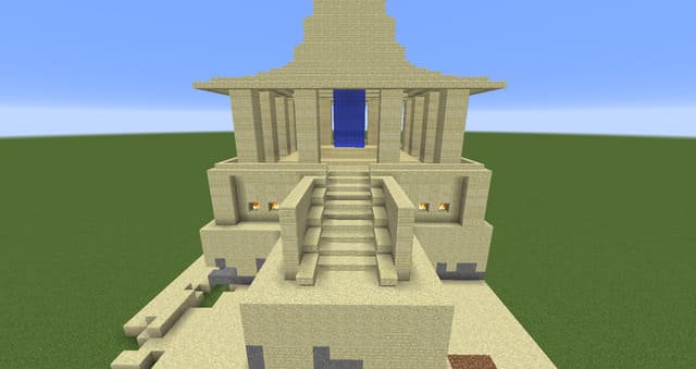Храм из песка вид спереди 2