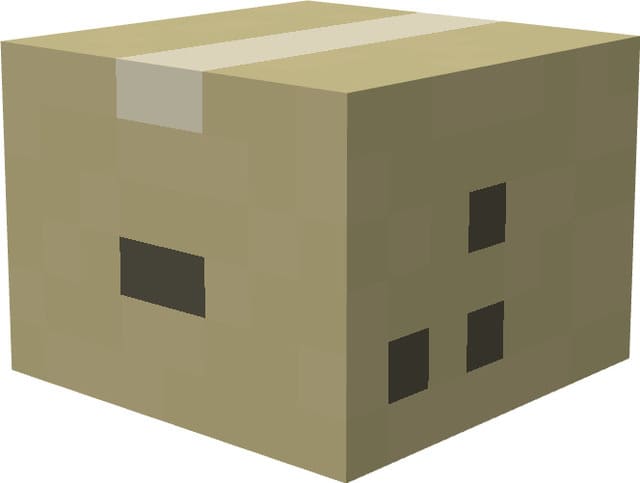 Картонная коробка в игре