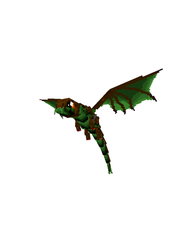 Темно-зеленый дракон