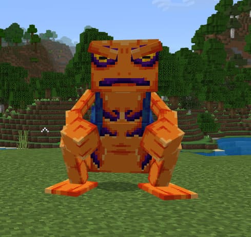 Оранжевая лягушка