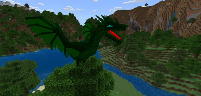 Зеленый дракон в игре