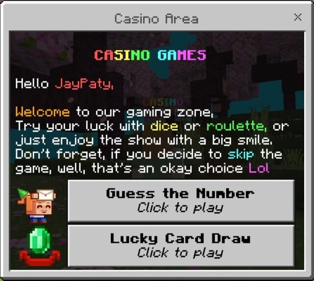 Выбор азартной игры
