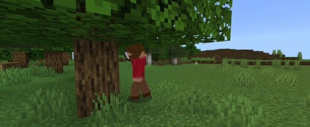 Лесоруб ломает деревья