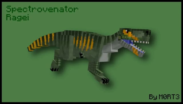 Полосатый динозавр