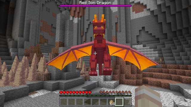 Гигантский красный дракон