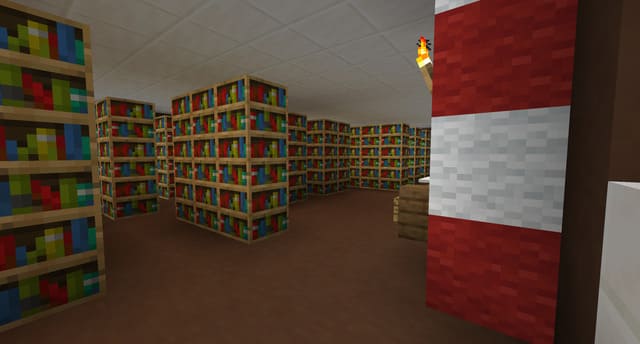Новогодняя библиотека вид внутри 4