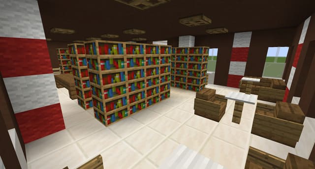 Новогодняя библиотека вид внутри 2