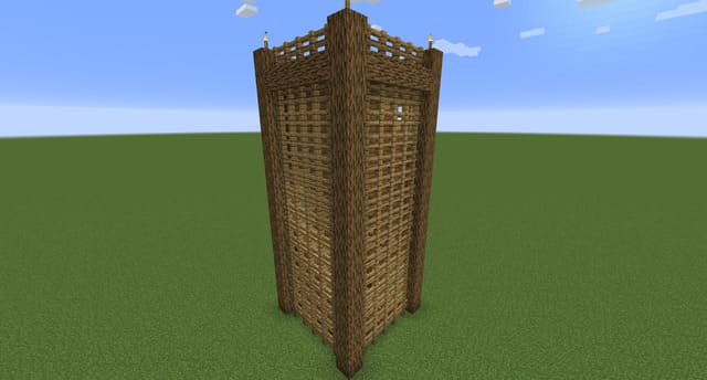 Средневековая башня вид спереди