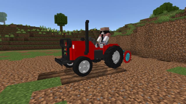Красный трактор