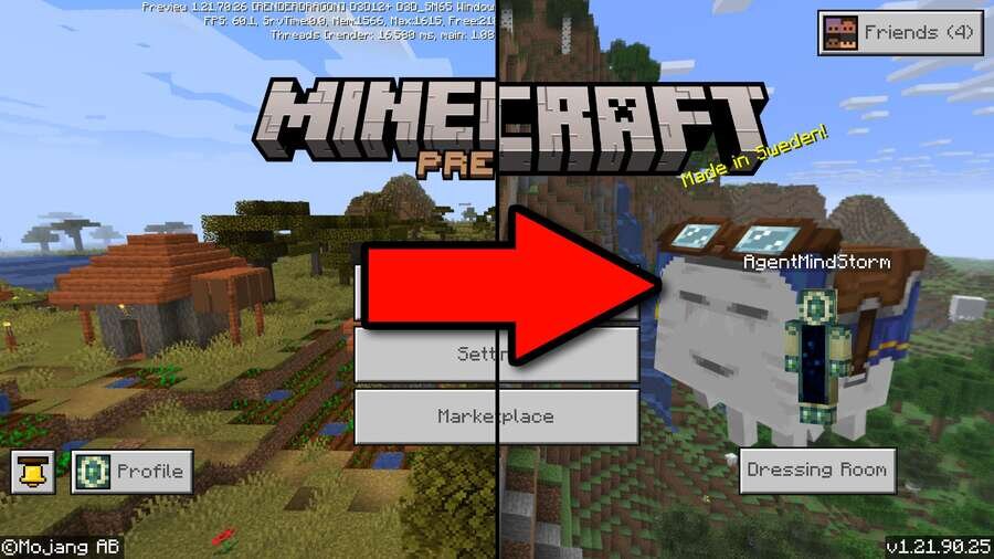 Заменена текстура начального экрана Бета-версии Minecraft