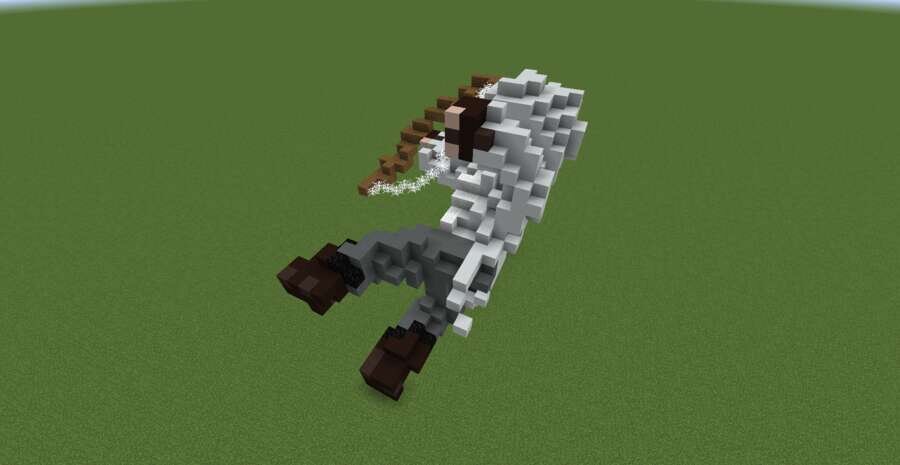 Лучник в прыжке вид сверху