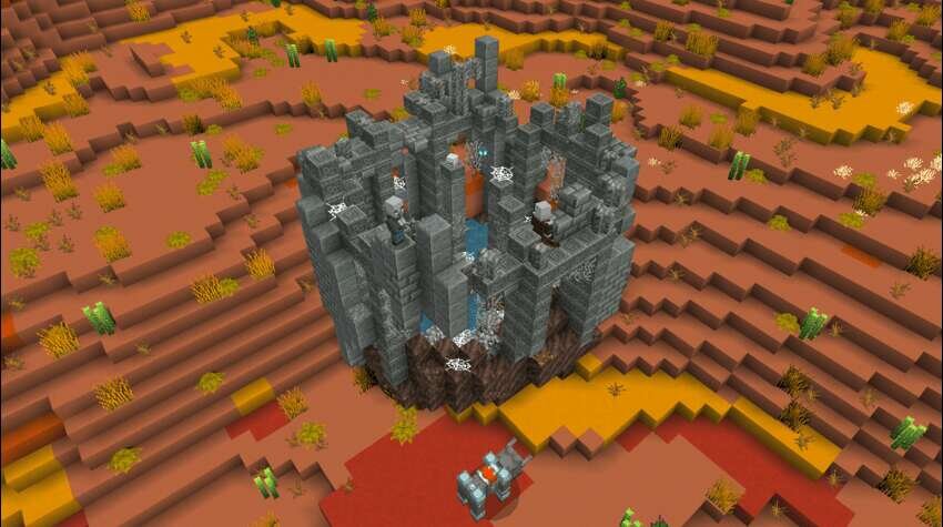 Конструкция в биоме меса