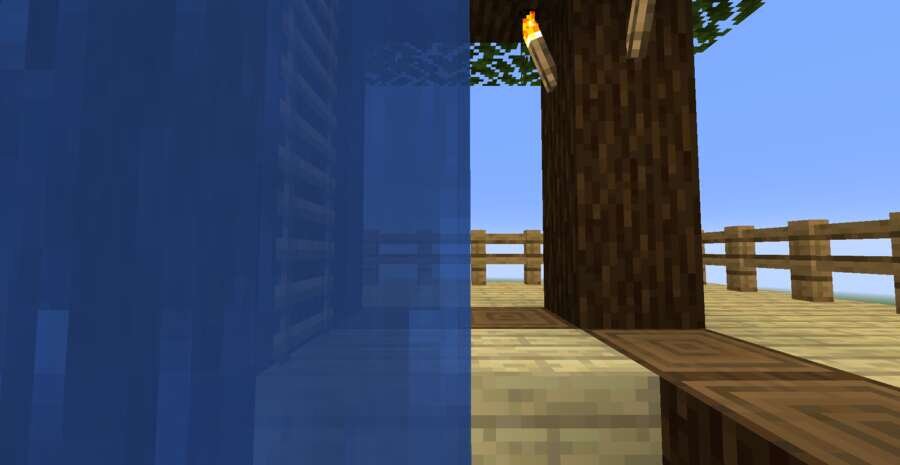 Полноценный дом на дереве вид внутри 3