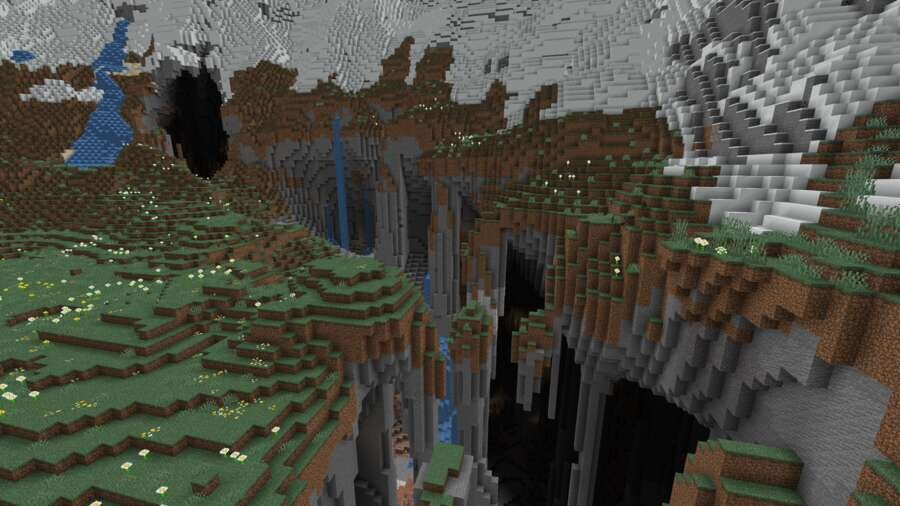 Вид на ущелье сверху