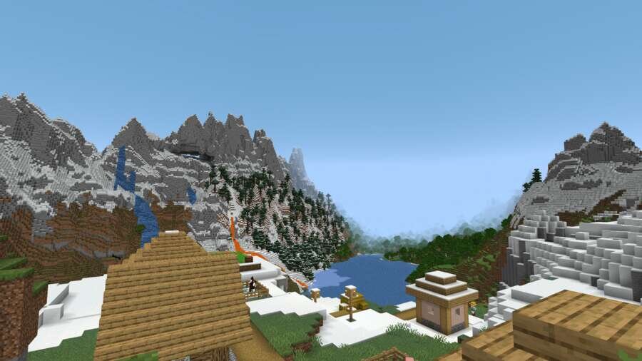 Вид на деревушку сверху 2