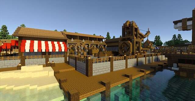 Пристань города