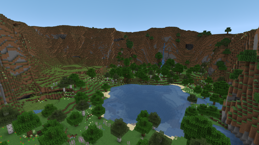 Как выглядит ущелье с озером на дне сверху 2