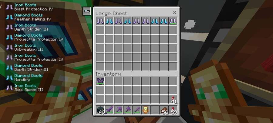 Отображение подсказки о предметах