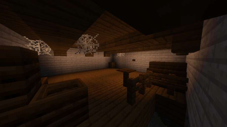 Слабо освещенная комната