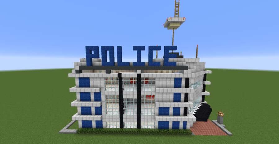 Полицейский участок вид спереди