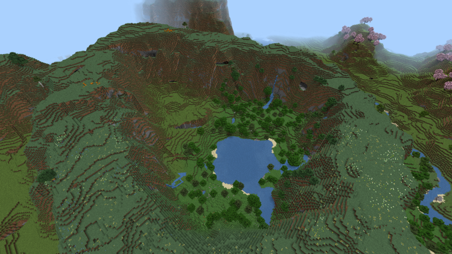 Как выглядит ущелье с озером на дне сверху