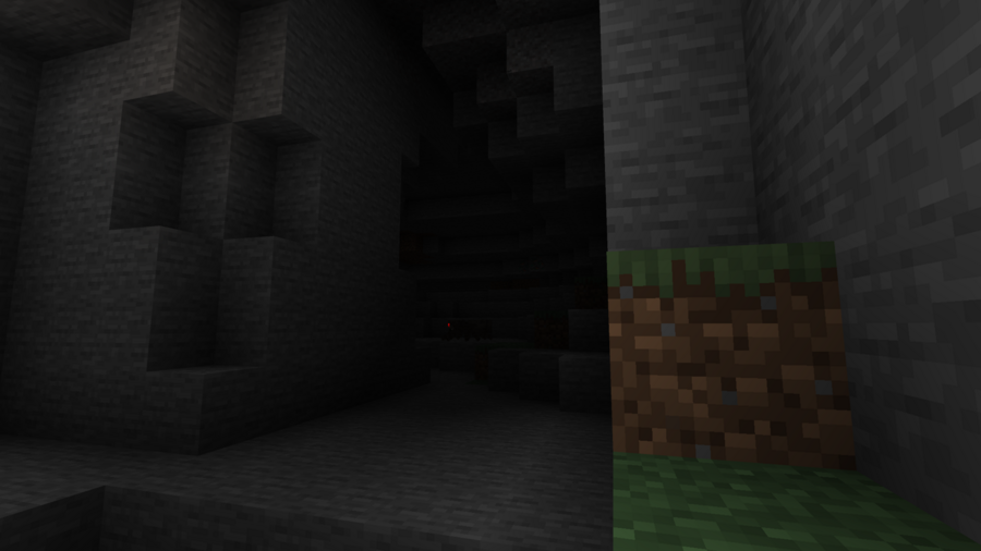 Вид из пещеры на дне озера