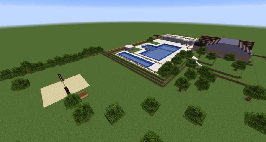 Комплекс для отдыха вид сверху