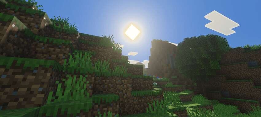 Яркий свет в полдень