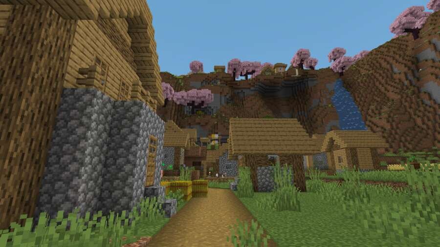 Дорожка в деревне и виды на дома