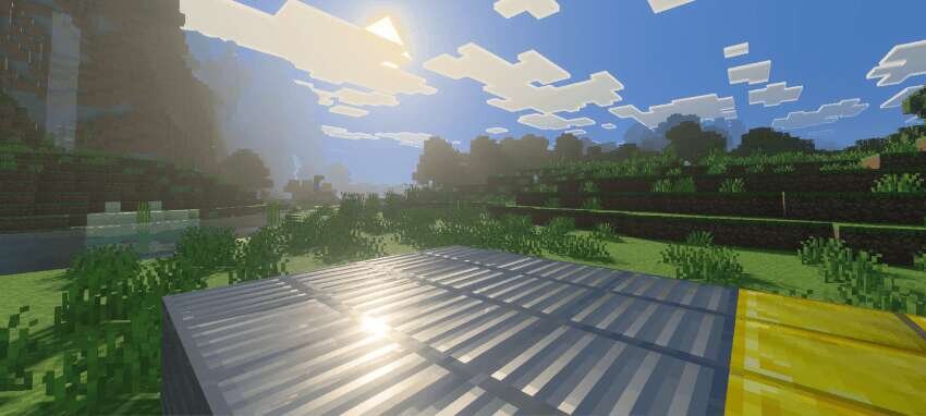 Отражения света на блоках