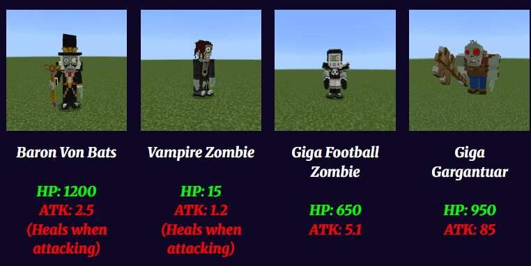 Разные типы Зомби