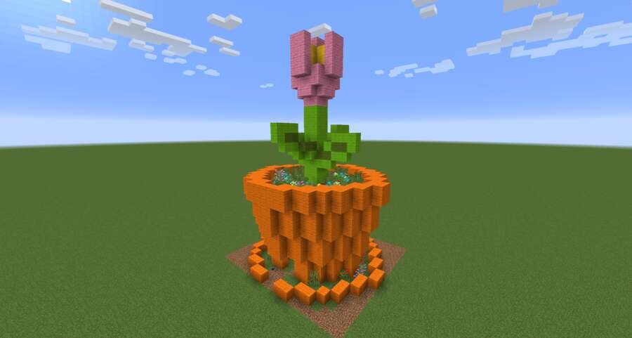 Магазин-цветок вид спереди