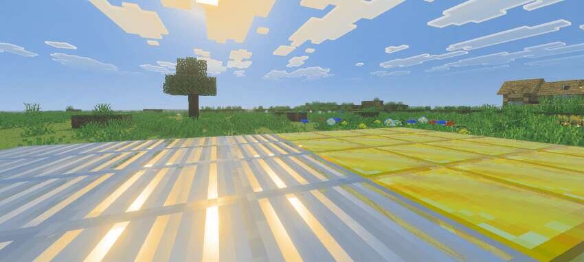 Отражение на блоках