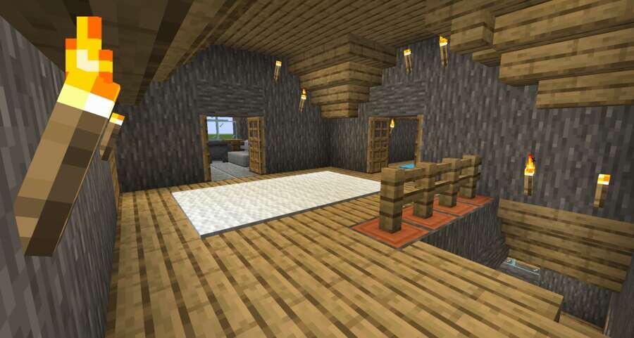 Уютный особняк из дерева вид внутри 2