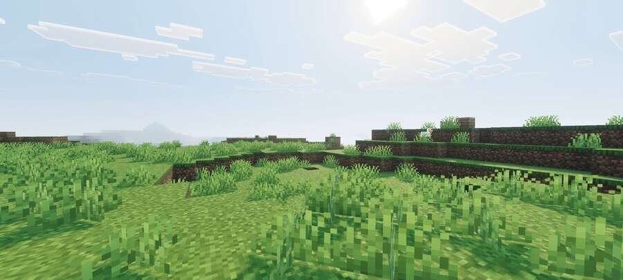 Газон на равнине