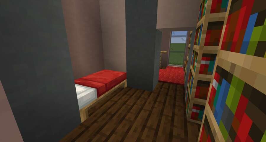 Маленький, современный дом вид внутри 3