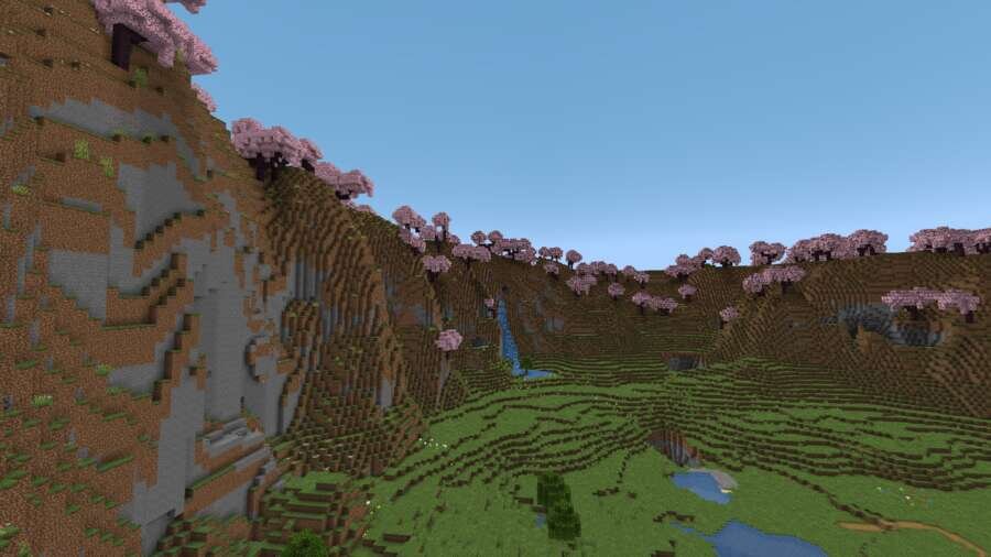 Вид на горы вблизи деревни