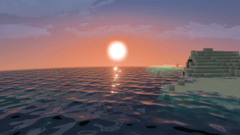 Реалистичная вода с отражениями